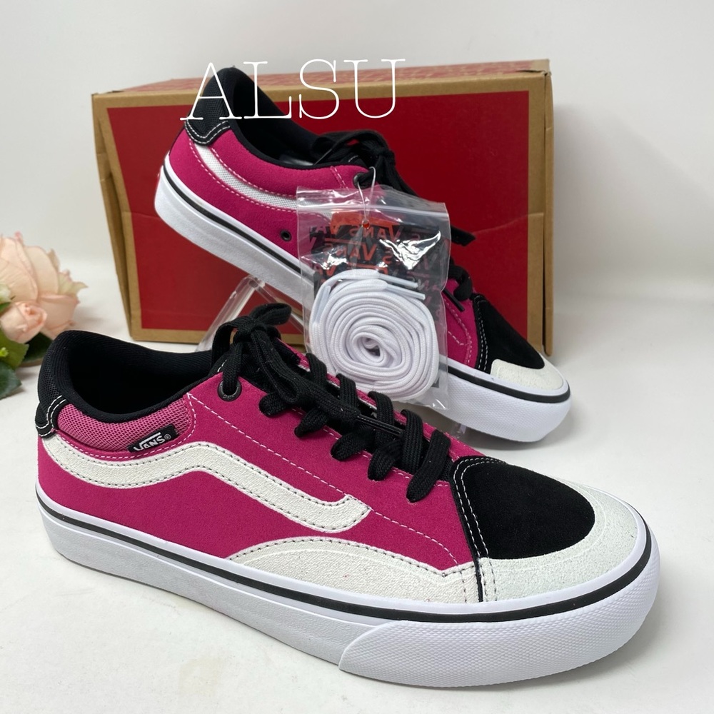 VANS TNT Advanced Protein Black Magenta Suede W - Picture 6 of 8